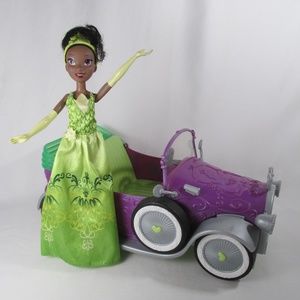 Disney Princess and the Frog Tiana Doll with Royal Roadster Barbie Sized Car